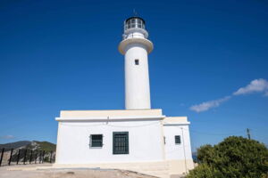 Experience the grandeur of the Doukato lighthouse at Cape Lefkata