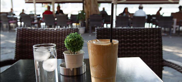 Kafenio the specialist for fine Café Frappé, Also wine, Uzo or other drinks are the cheapest here in Vasiliki.