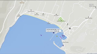 Ferry to Fiskado Kefalonia departs from here in Vasiliki Lefkada