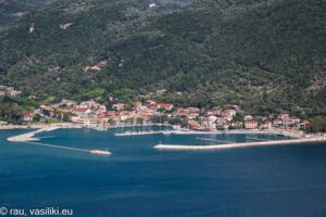 News: The new anchorage in Vasiliki Lefkada and the ferry pier on the left.
