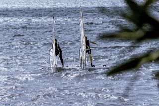Windsurfing or Sailing in Ponti Vasiliki Bay. In pairs or alone.Vasiliki, bay, Lefkada