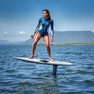Women on e-foil Vasiliki