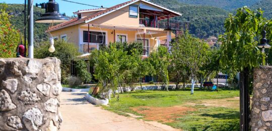 The big beautiful house with garden for sale in the blue Ionian Sea