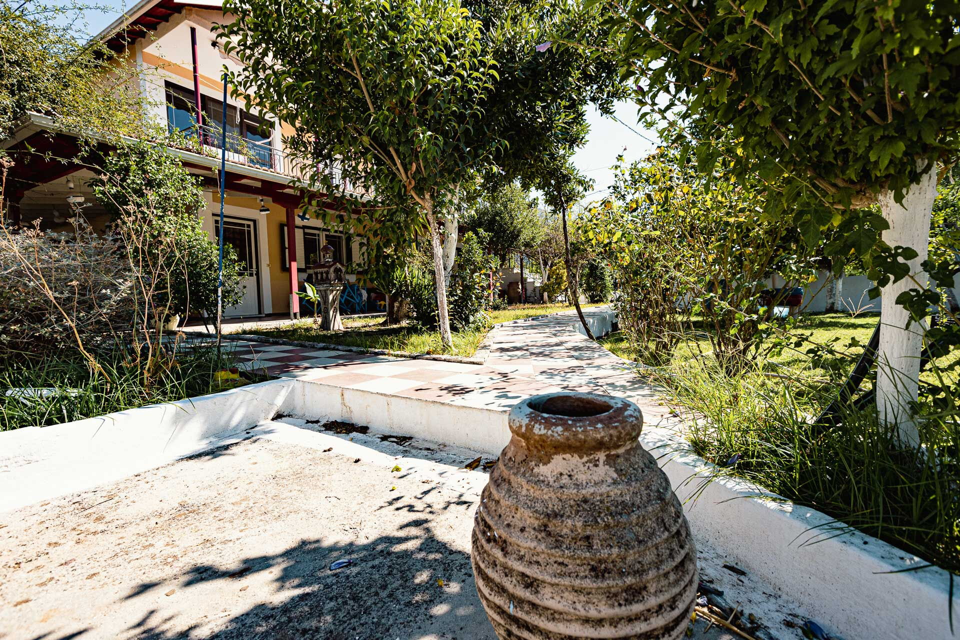 Path to the upper floors