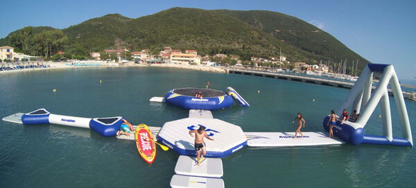 A fun Aqua Park for children and adults in Vasiliki Lefkada Greece