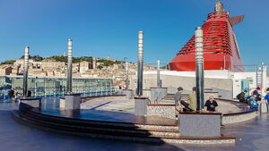 Pool deck of a Minoan ferry
